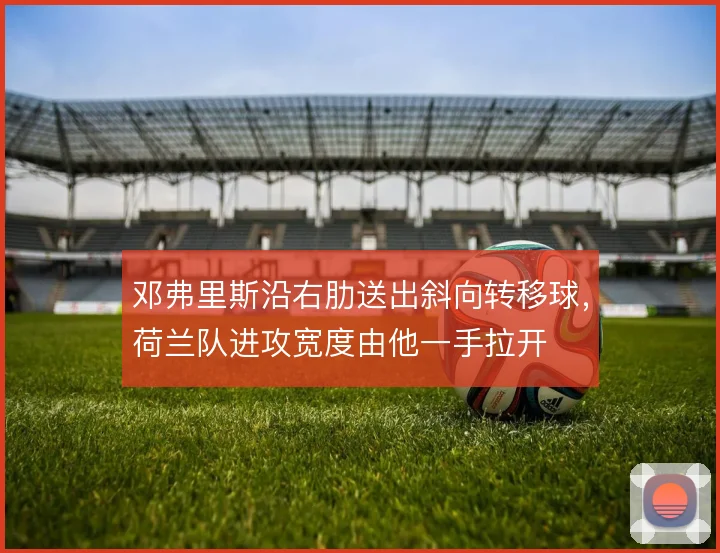 邓弗里斯沿右肋送出斜向转移球,荷兰队进攻宽度由他一手拉开